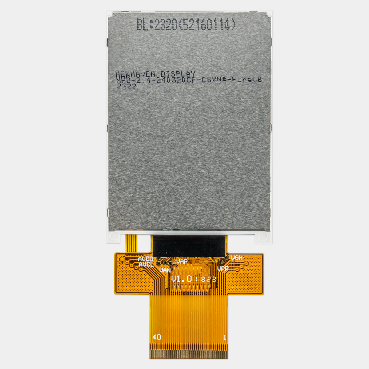 2.4 inch Sunlight Readable ZIF TFT LCD