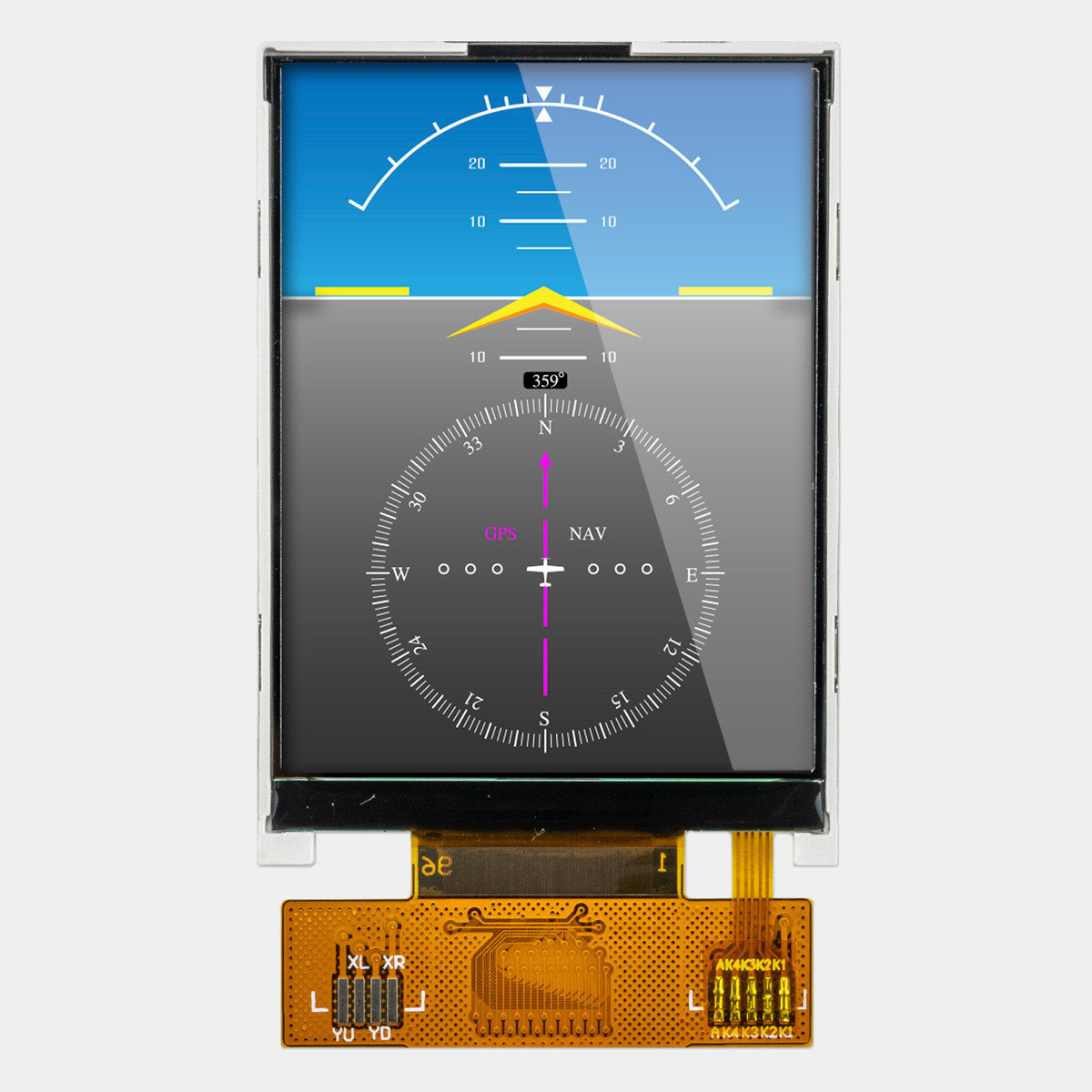 Cページ 2.4 inch Sunlight Readable ZIF TFT LCD