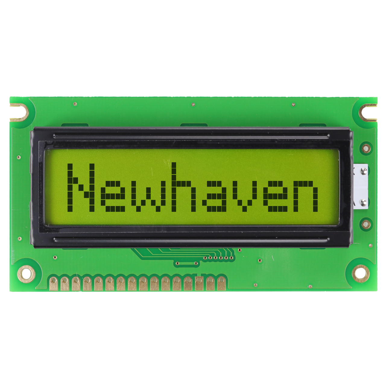 8x1 Character LCD | STN+ Yellow/Green Display with Yellow