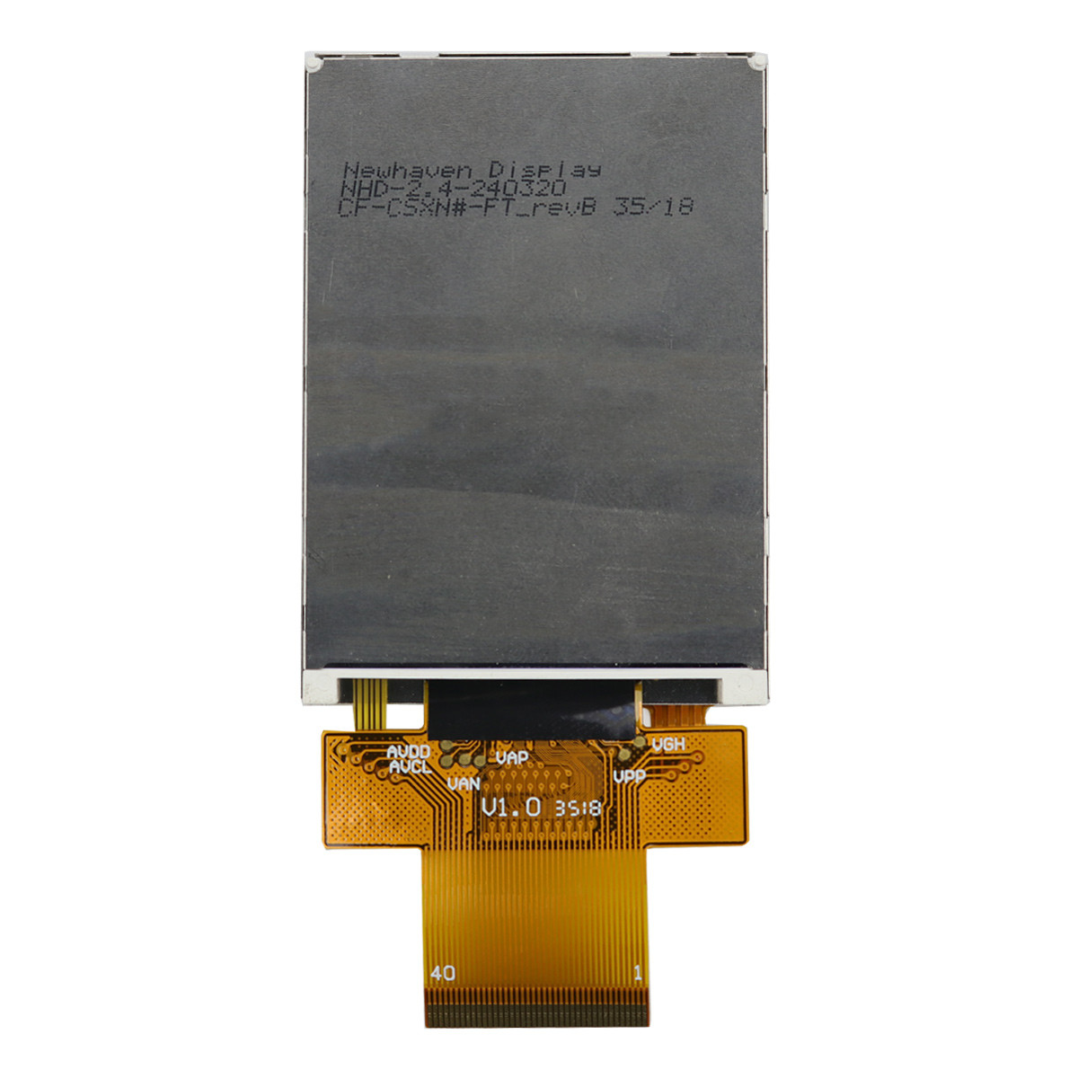 2.4 inch Sunlight Readable Resistive TFT Display