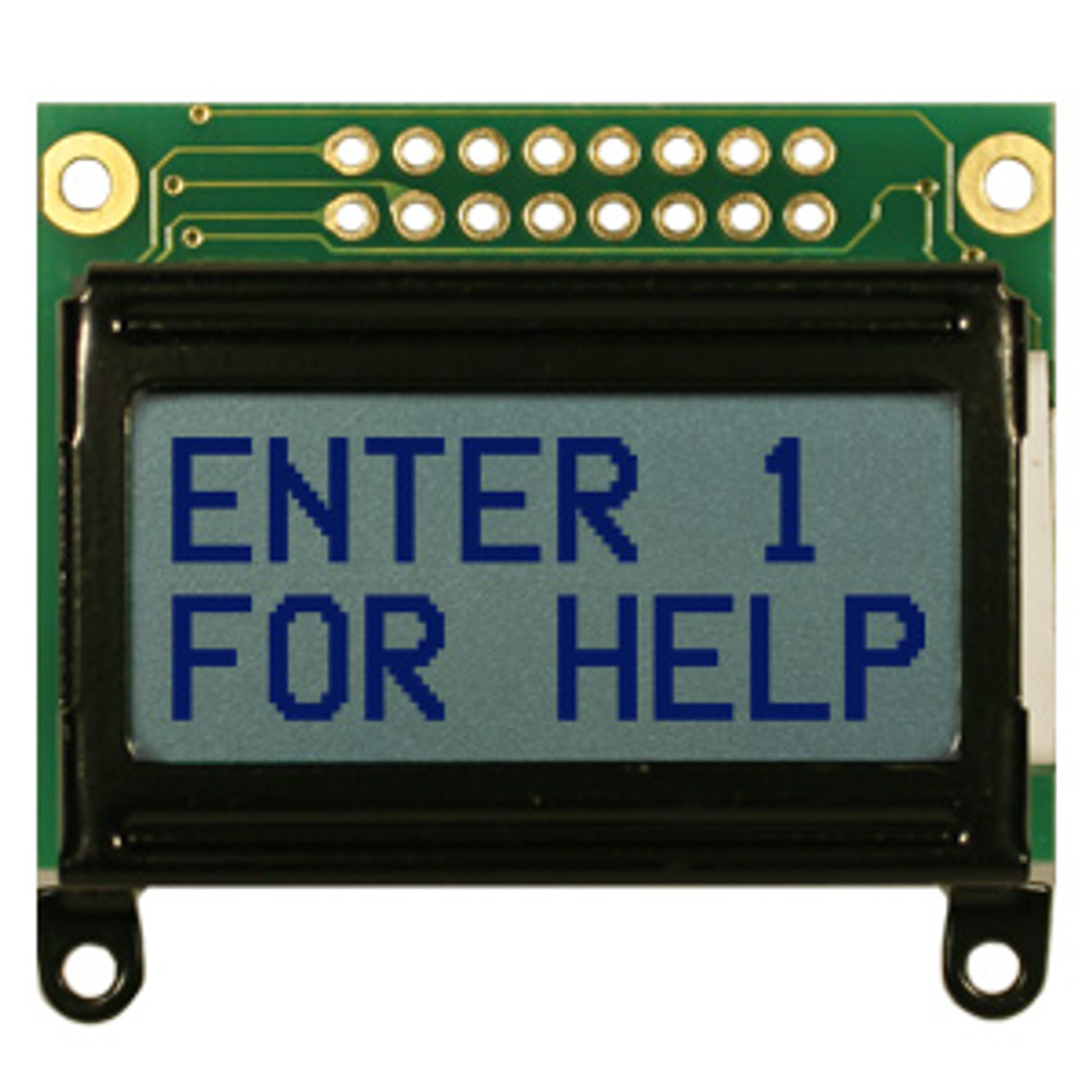 8x2 Character LCD | Monochrome Display with White Side