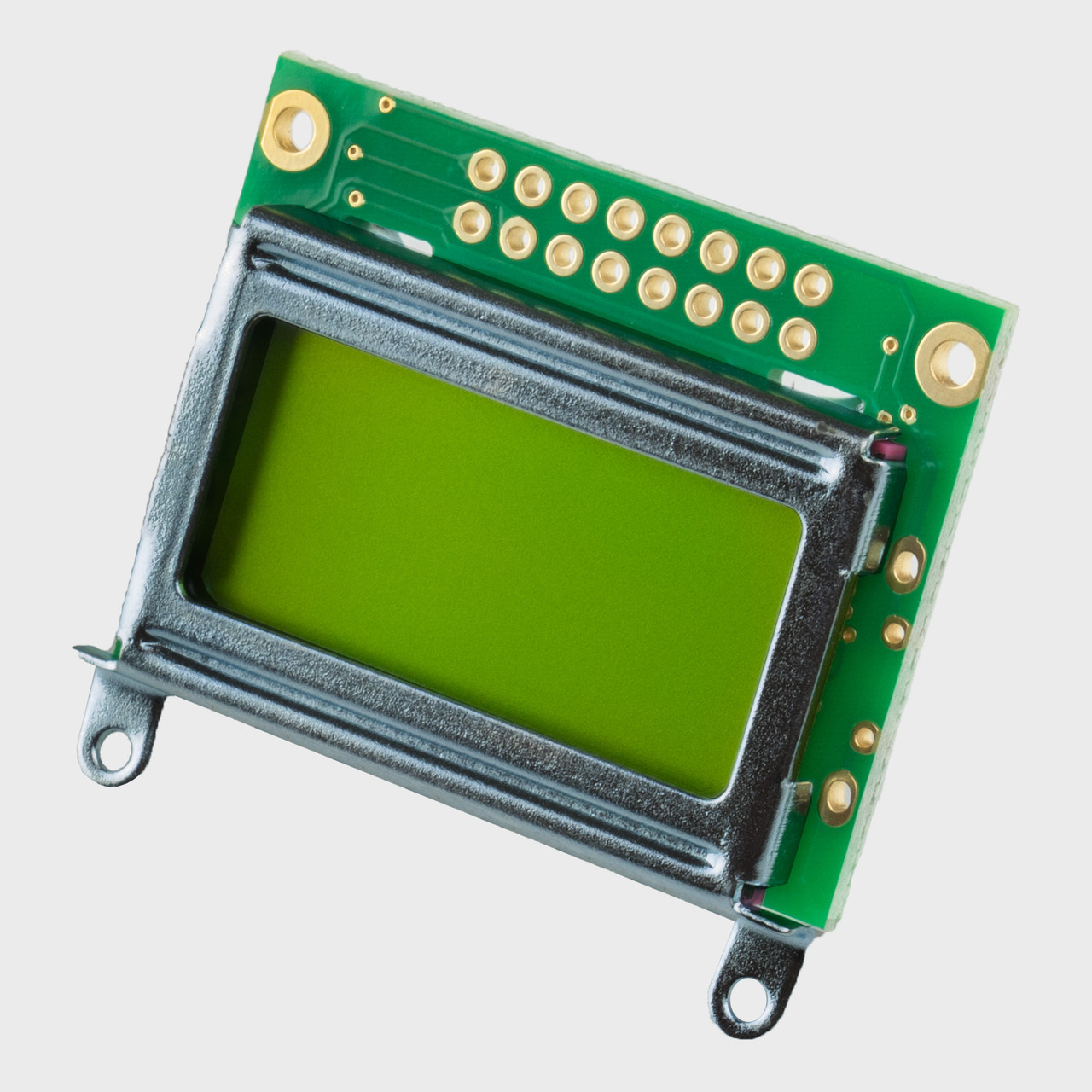 8x2 Character LCD | STN+ Yellow/Green Display No Backlight
