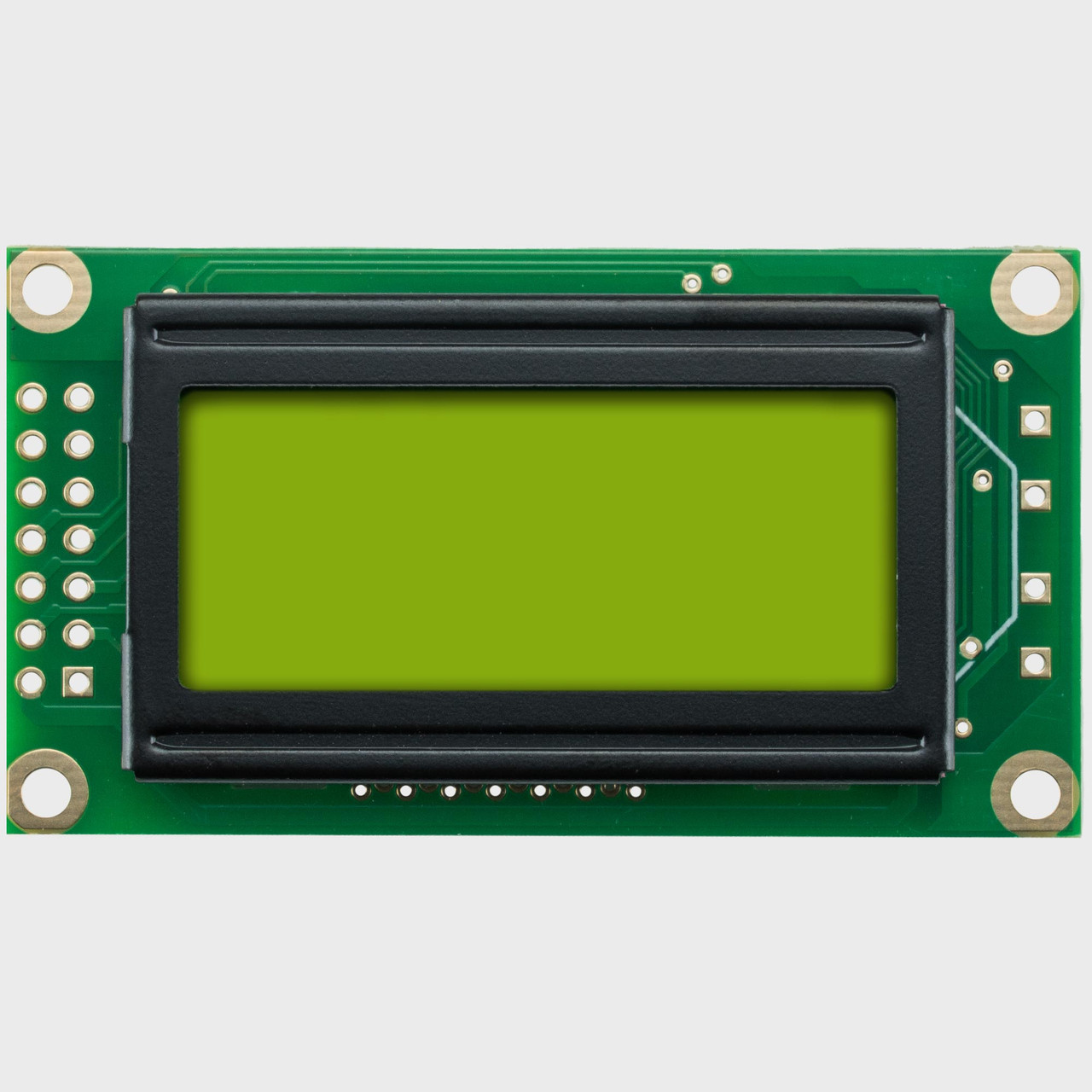 8x2 Character LCD | 5V STN+ Yellow/Green Display - Dark on Green