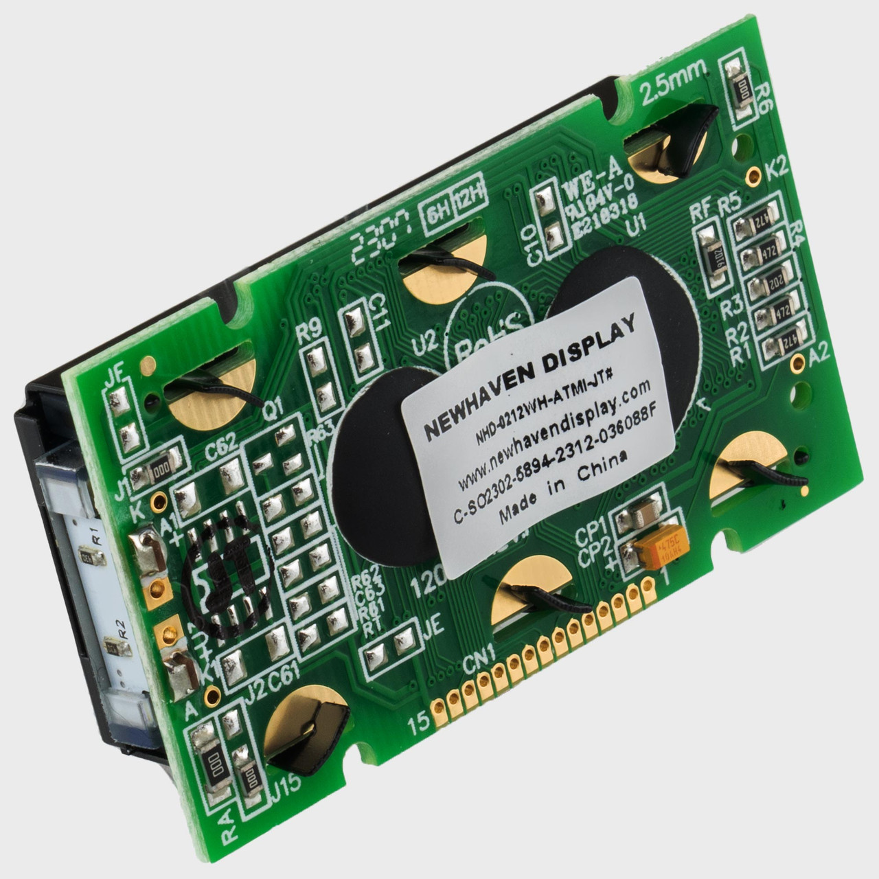 12x2 Character LCD | White Text on Blue BAckground Display | STN