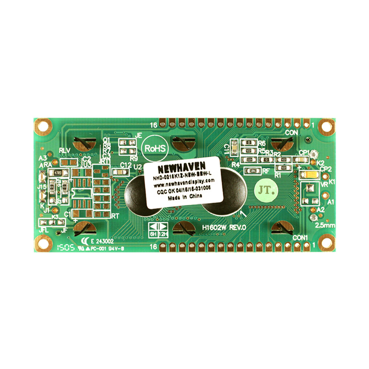 16x2 Character LCD | STN- Blue Display with White Side Backlight