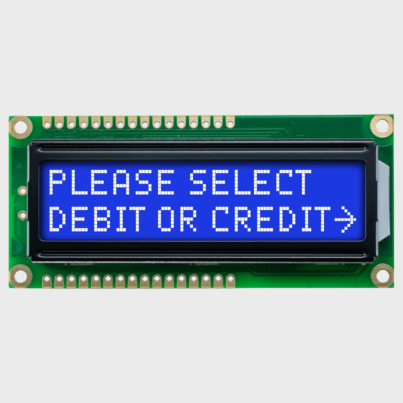 16x2 Character LCD | STN- Blue Display with White Side Backlight