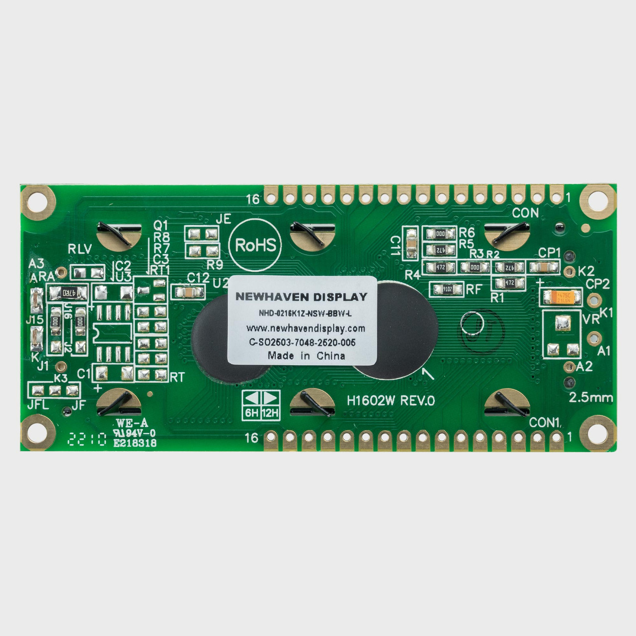 16x2 Character LCD | STN- Blue Display with White Side Backlight