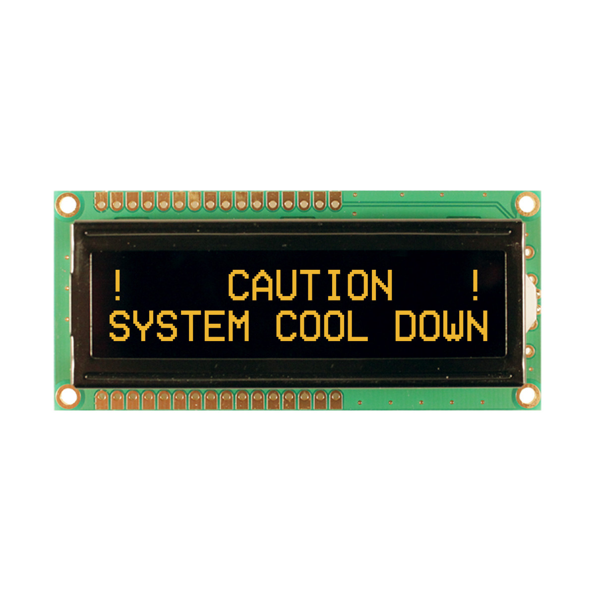 2X16 Character LCD | FSTN- Display K1Z with Amber Side Backlight