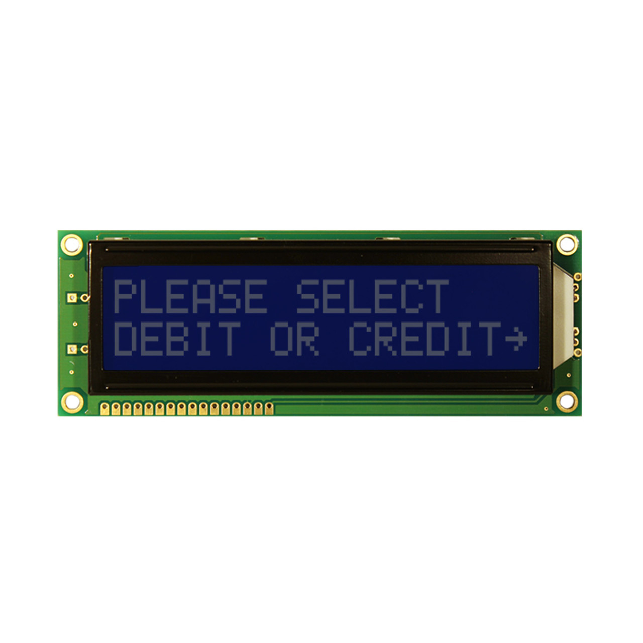 2X16 Character LCD | STN- Blue Display SZ with White Side Backlight