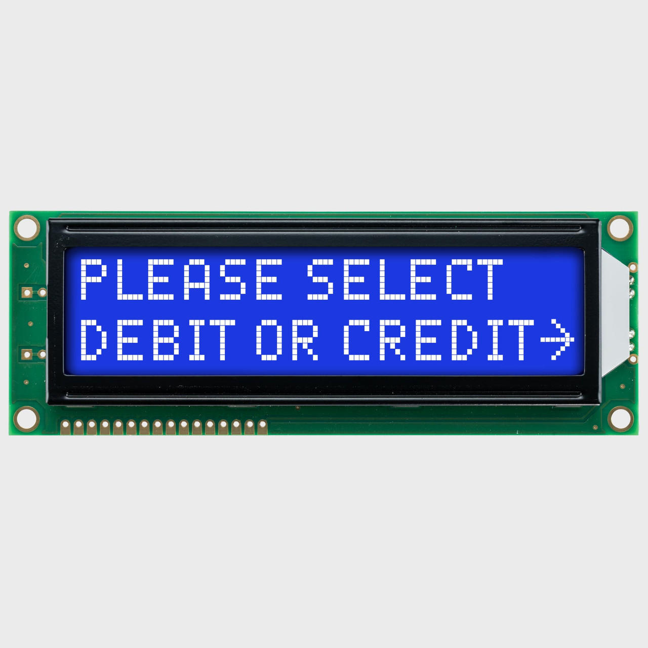 あすなページ 16x2 Character LCD | STN- Blue Display SZ with White Side