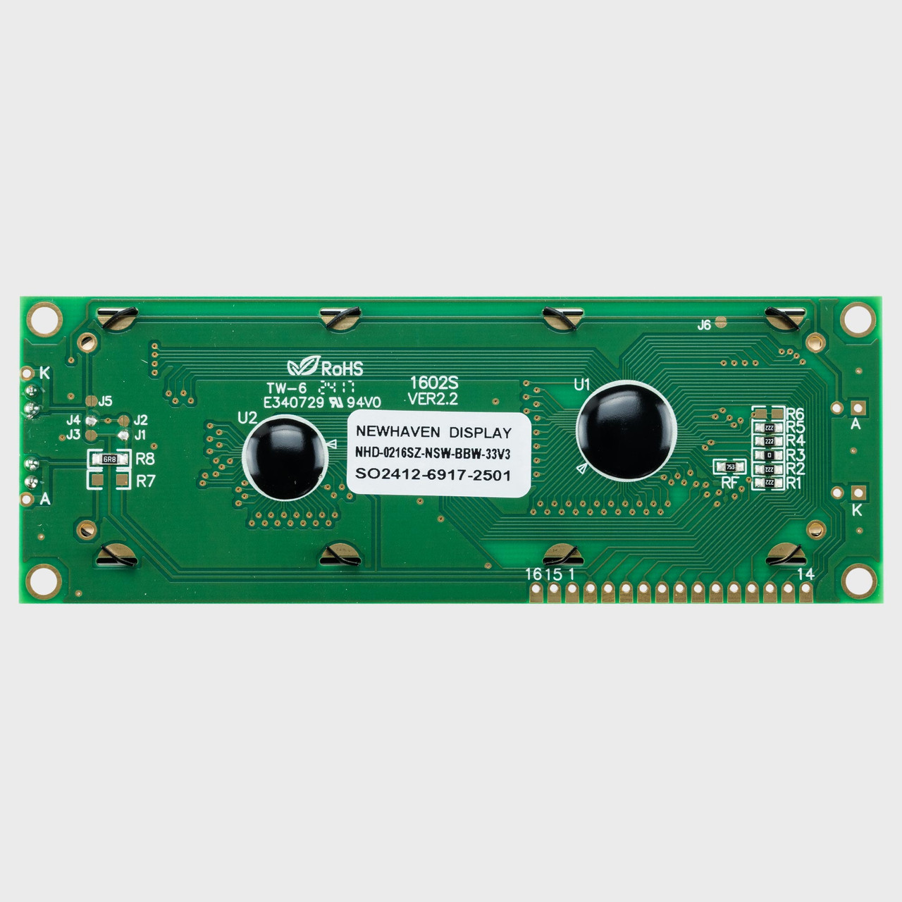 16x2 Character LCD | STN- Blue Display SZ with White Side