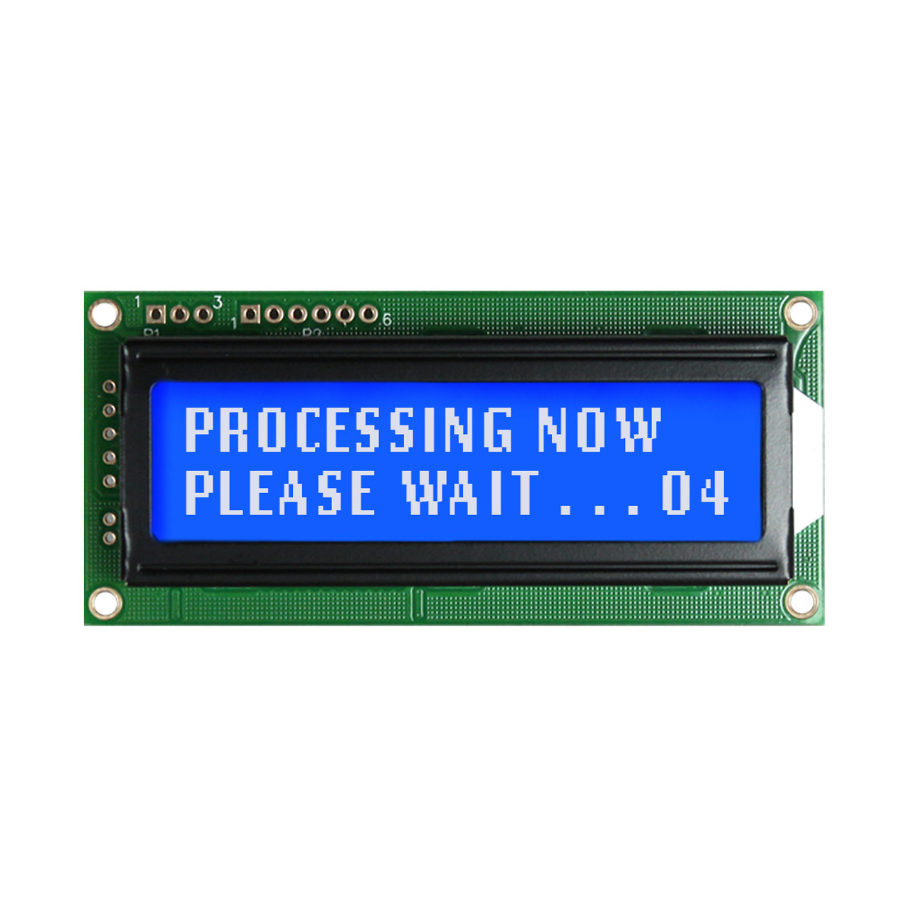 2X16 Character LCD | STN- Blue Serial Display with White Backlight