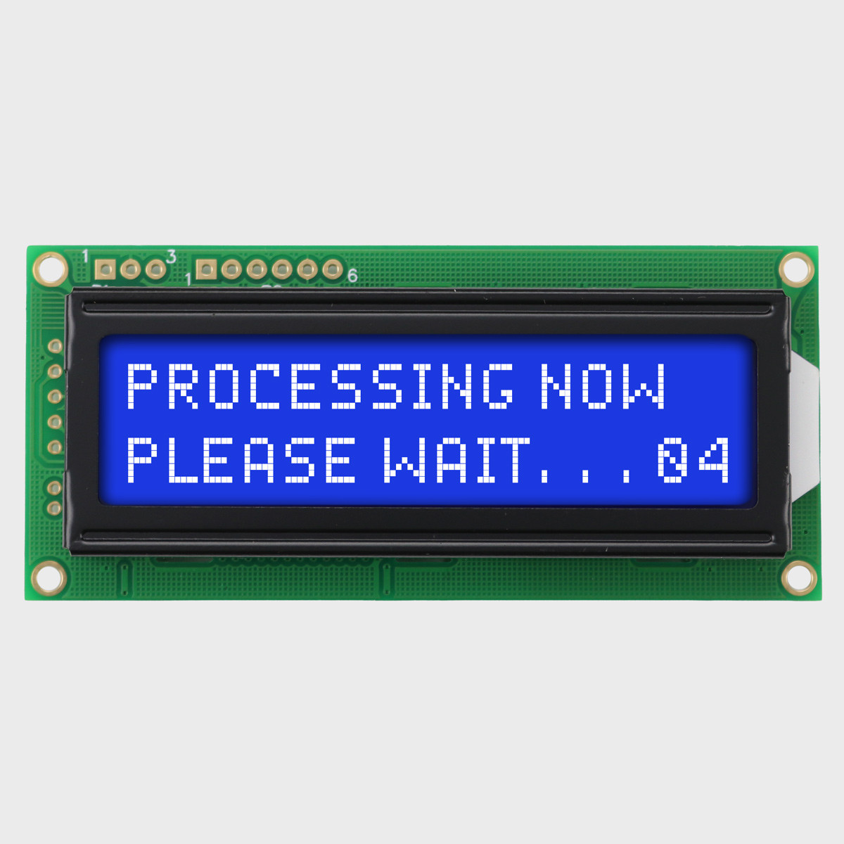 16x2 Character LCD | STN- Blue Serial Display with White Backlight