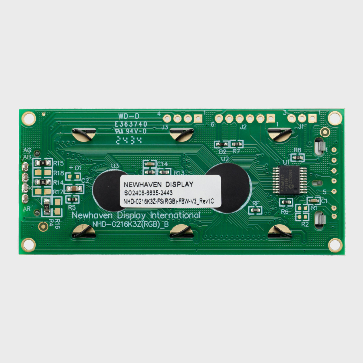 16x2 Character LCD | FSTN+ Serial Display with RGB Backlight