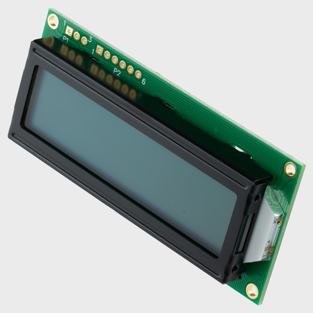 16x2 Character LCD | STN+ Gray Serial Display with Yellow/Green