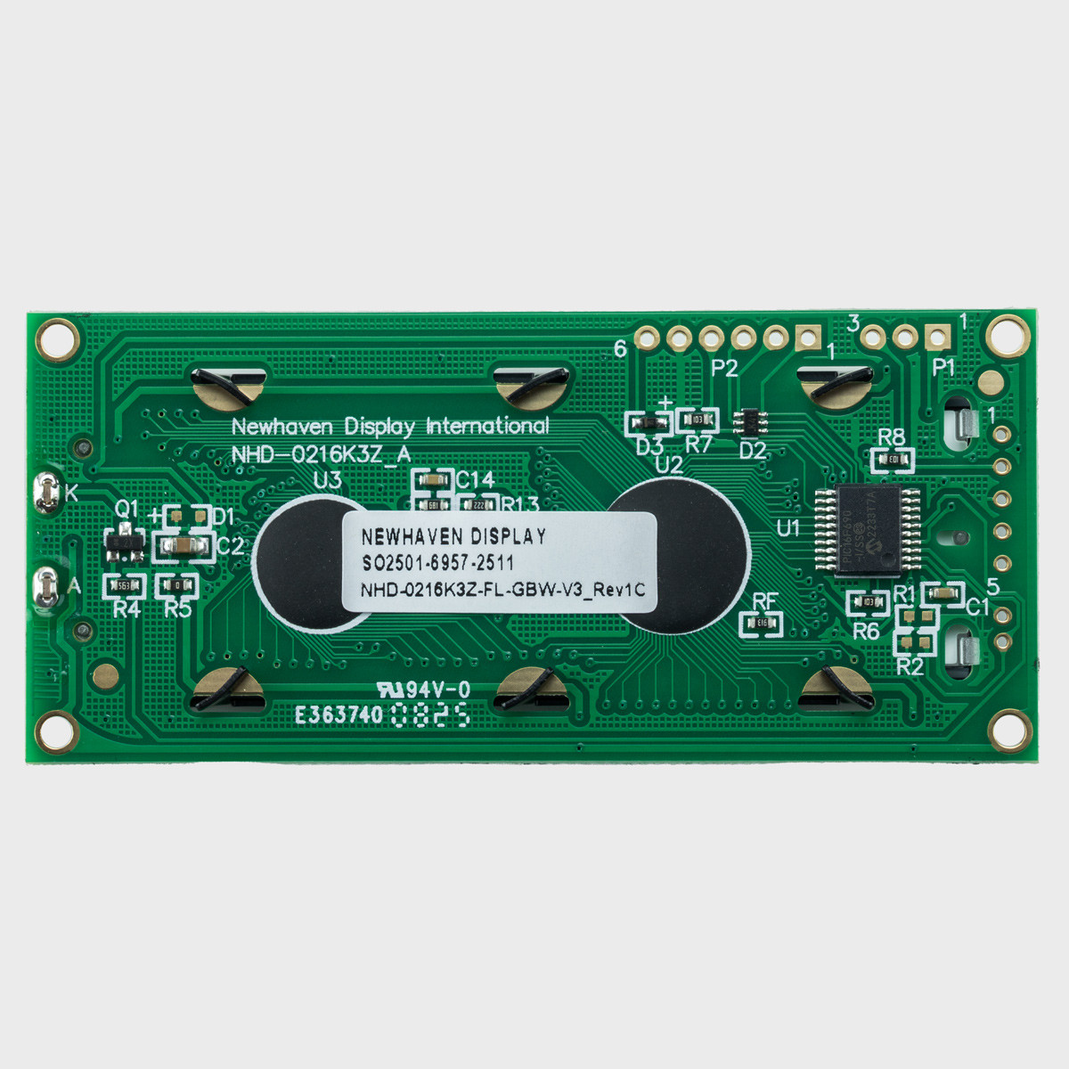 16x2 Character LCD | STN+ Gray Serial Display with Yellow/Green