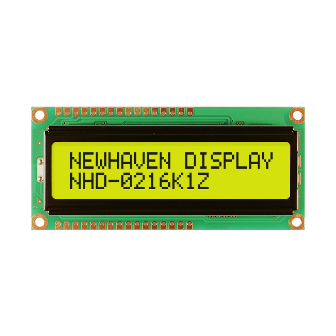 2X16 Character LCD | STN+ Gray Display K1Z with Yellow/Green Backlight