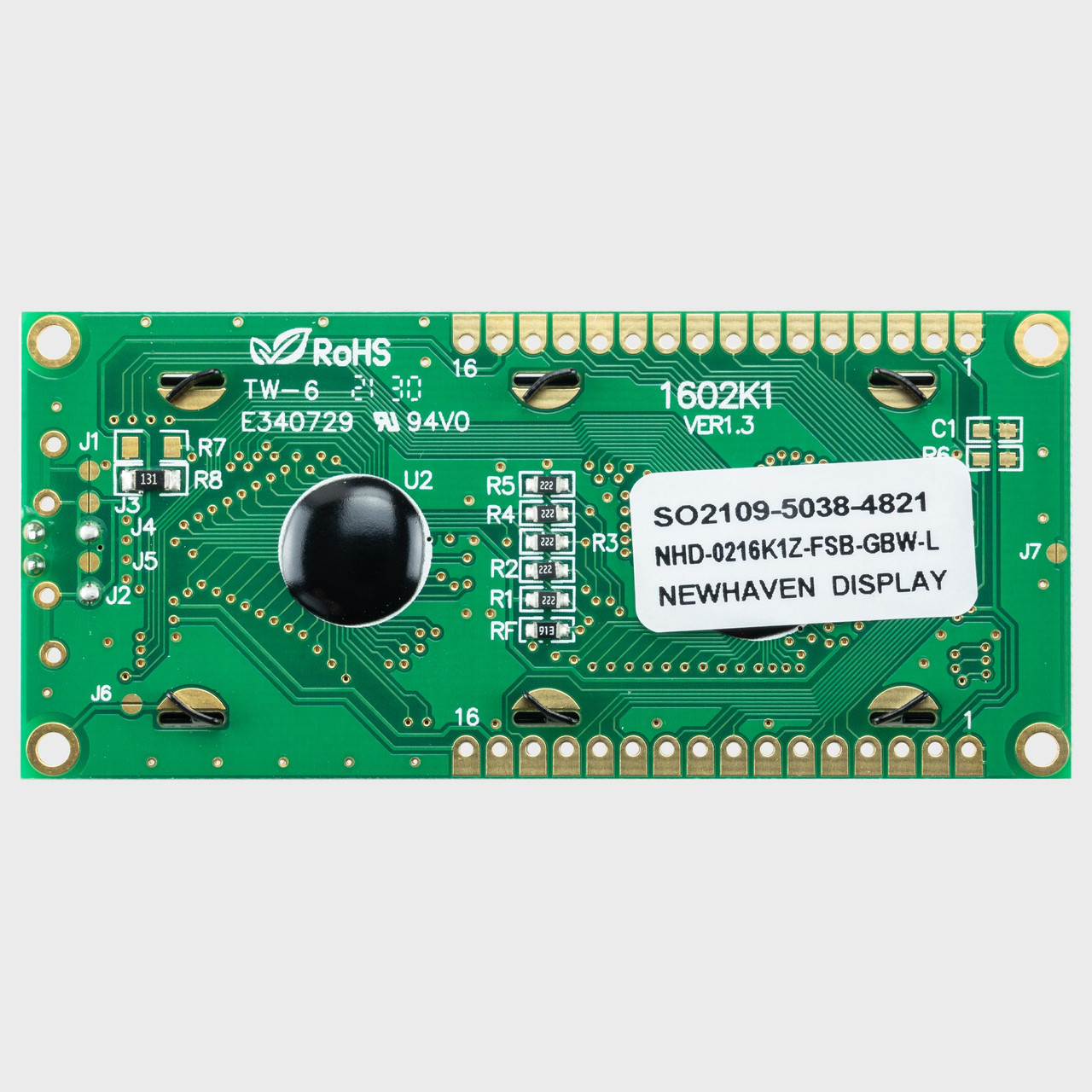 16x2 Character LCD | STN+ Gray Display K1Z with Blue Side Backlight