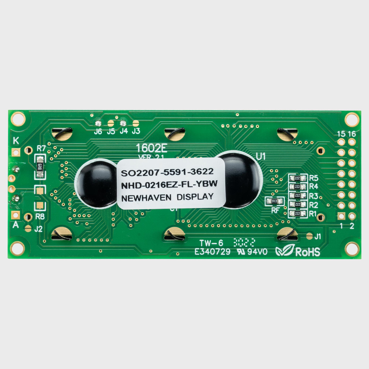 16x2 Character LCD | STN+ Yellow/Green Display EZ with Yellow