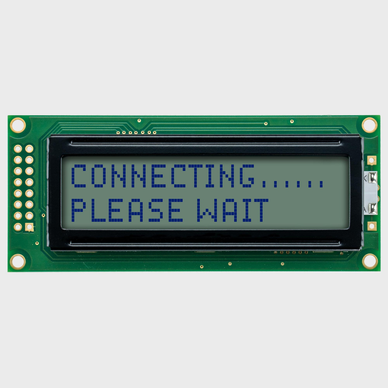 16x2 Character LCD | STN+ Gray Display EZ with Yellow/Green Backlight