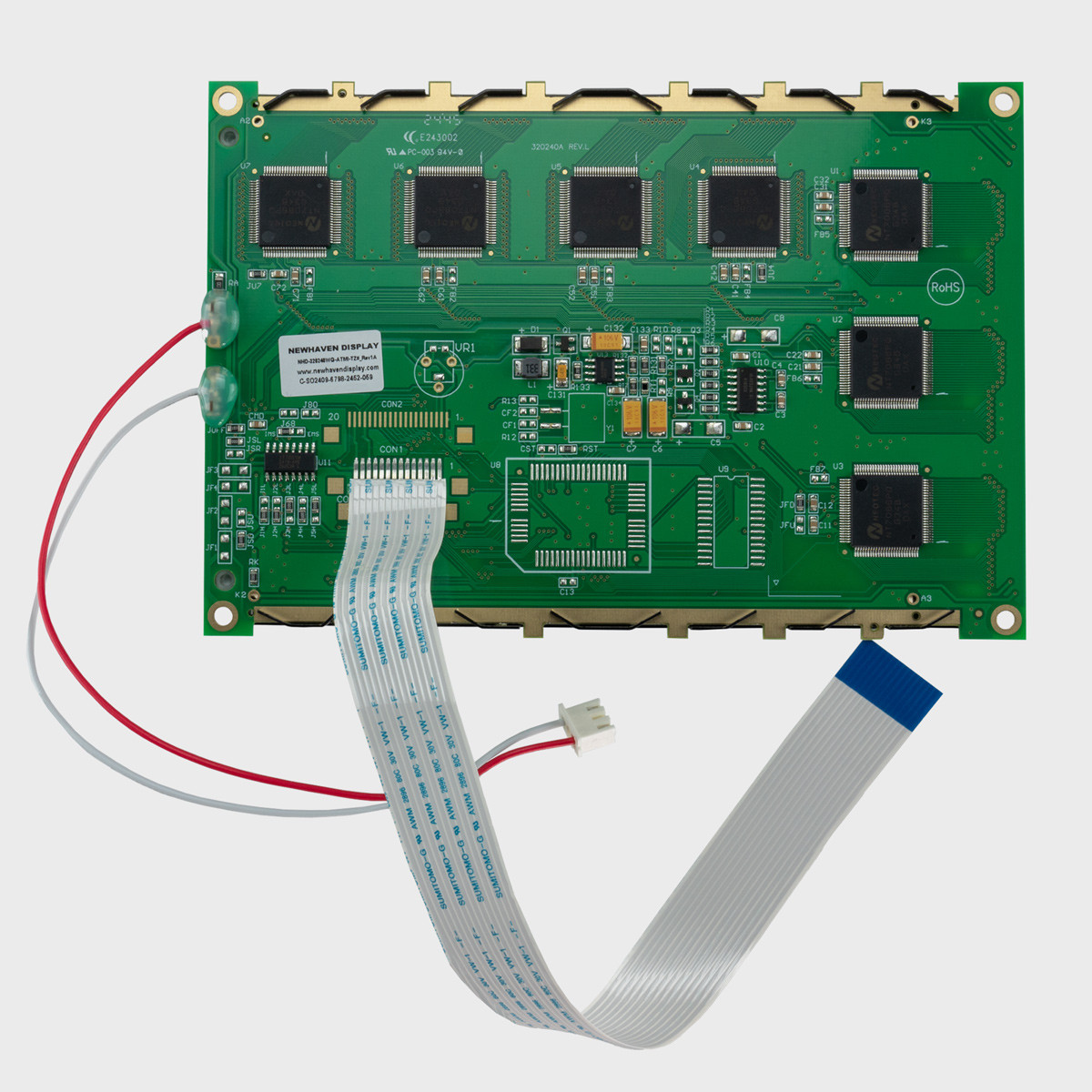 320x240 Graphic LCD Module | STN- Blue with White Backlight and