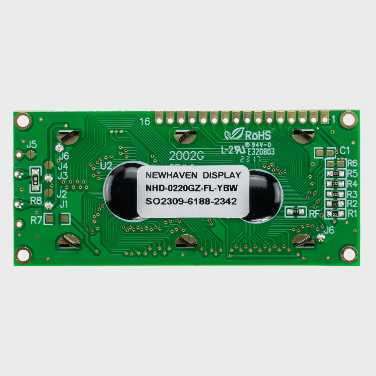 20x2 Character LCD | STN+ Yellow/Green Display with Yellow/Green