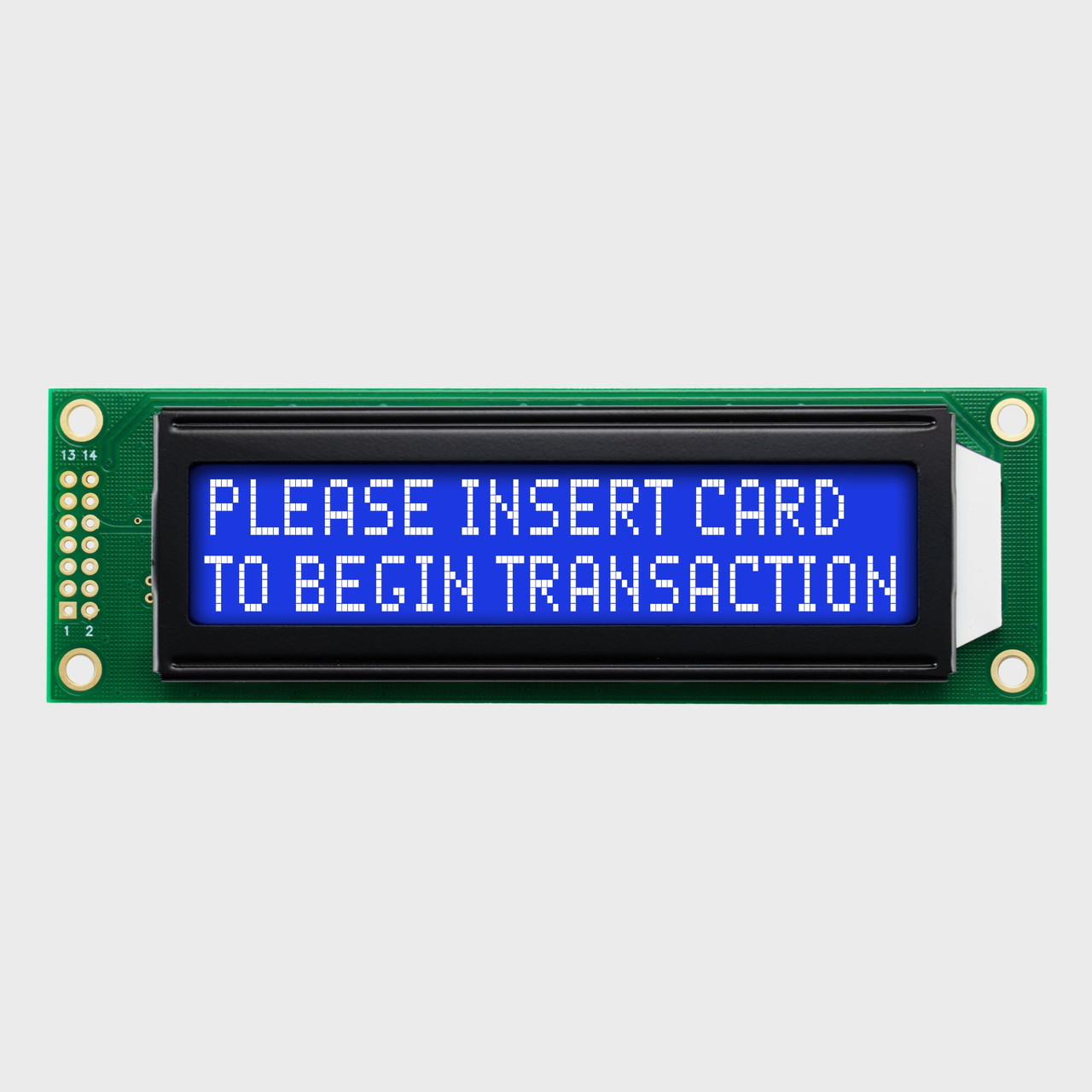 20x2 Character LCD | STN- Blue Serial Display with White Backlight