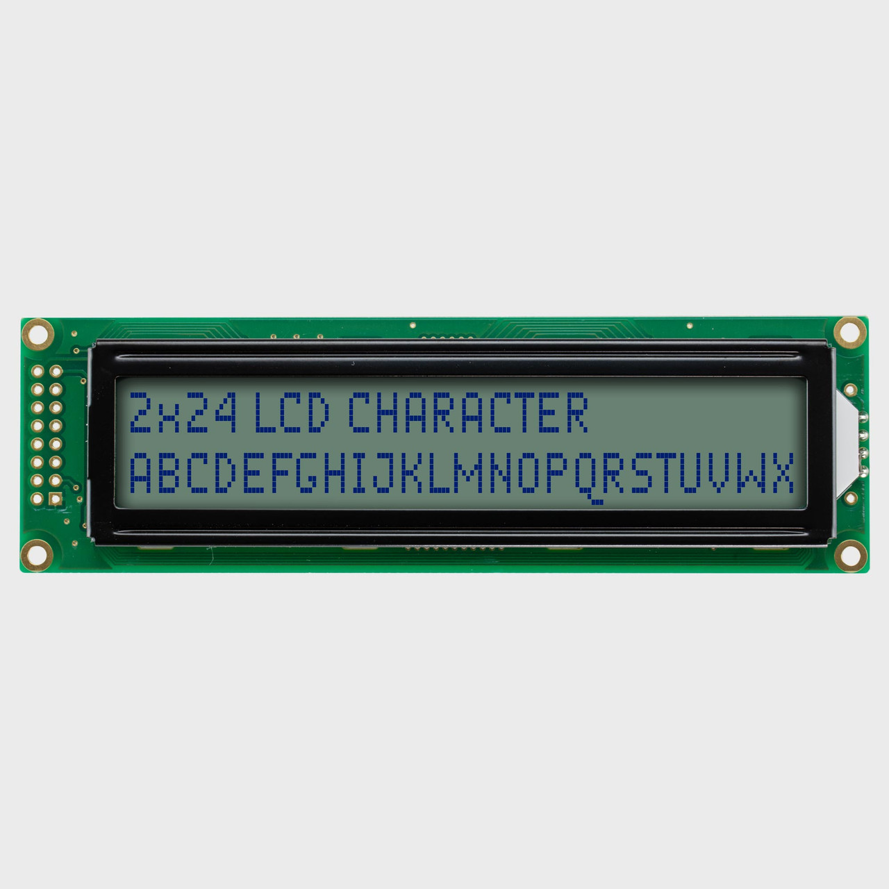 24x2 Character LCD | STN+ Gray Display AZ with White Side Backlight
