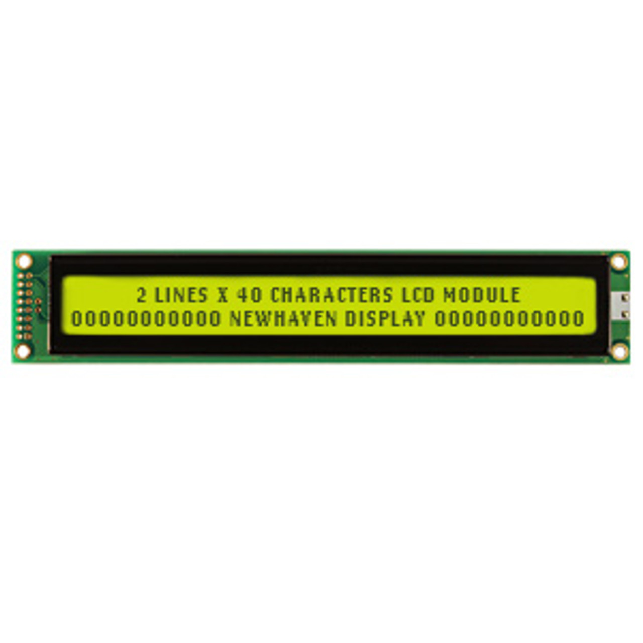 2X40 Character LCD | STN+ Yellow/Green Display with Yellow/Green Backlight