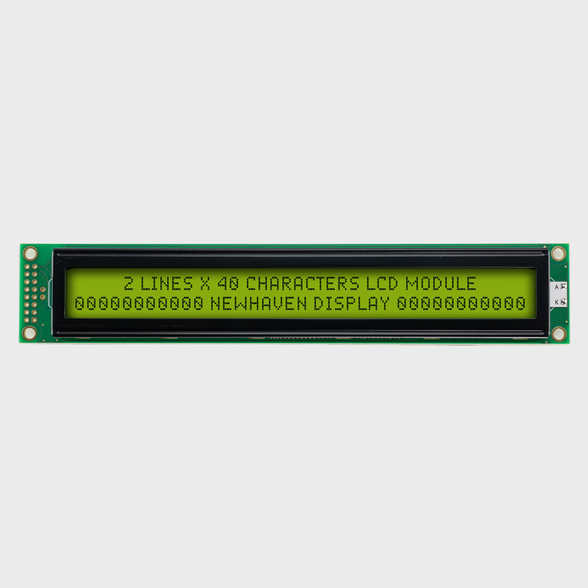 40x2 Character LCD | STN+ Yellow/Green Display with Yellow/Green