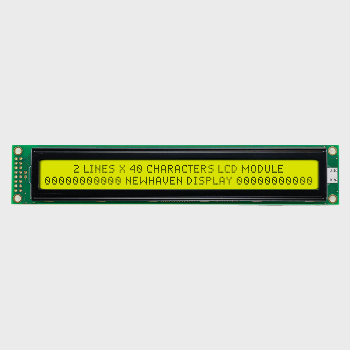 40x2 Character LCD | STN+ Yellow/Green Display with Yellow/Green