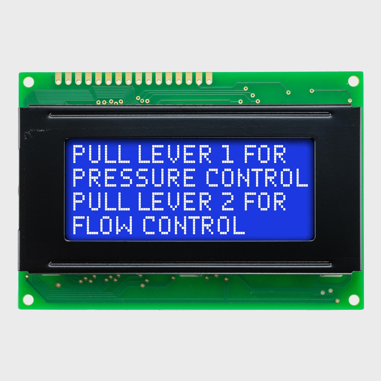 16x4 Character LCD | STN- Blue Display with White Side Backlight