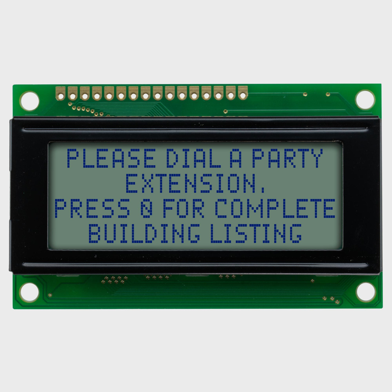 20x4 Character LCD | STN+ Gray with Side White Backlight 3V