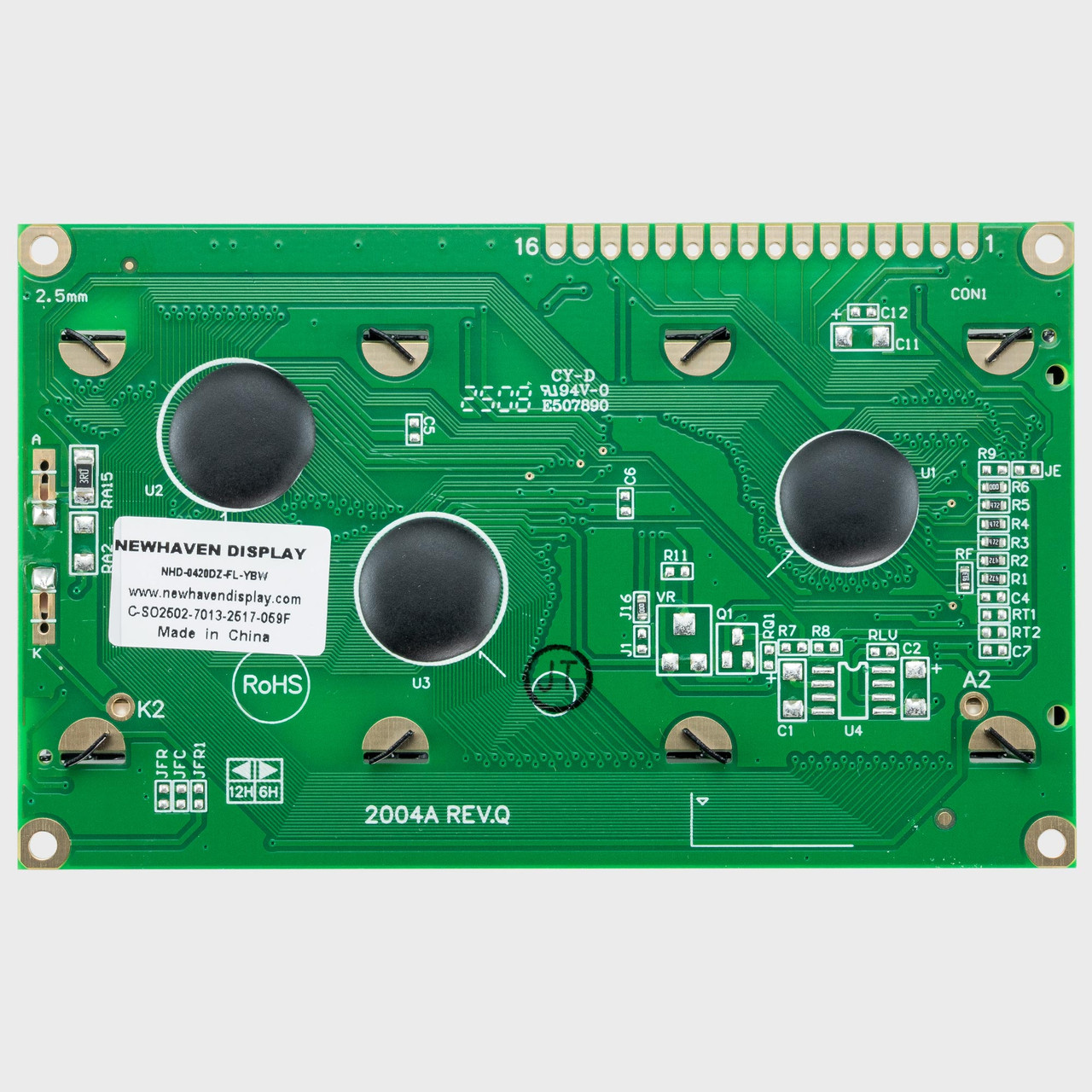 20x4 Character LCD | STN+ Yellow/Green Display with Yellow/Green