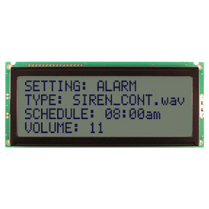 20x4 Character LCD | STN+ Gray with Yellow/Green Backlight
