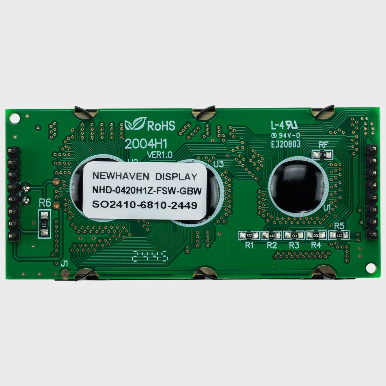 20x4 Character LCD | STN+ Gray Display with Side White Backlight
