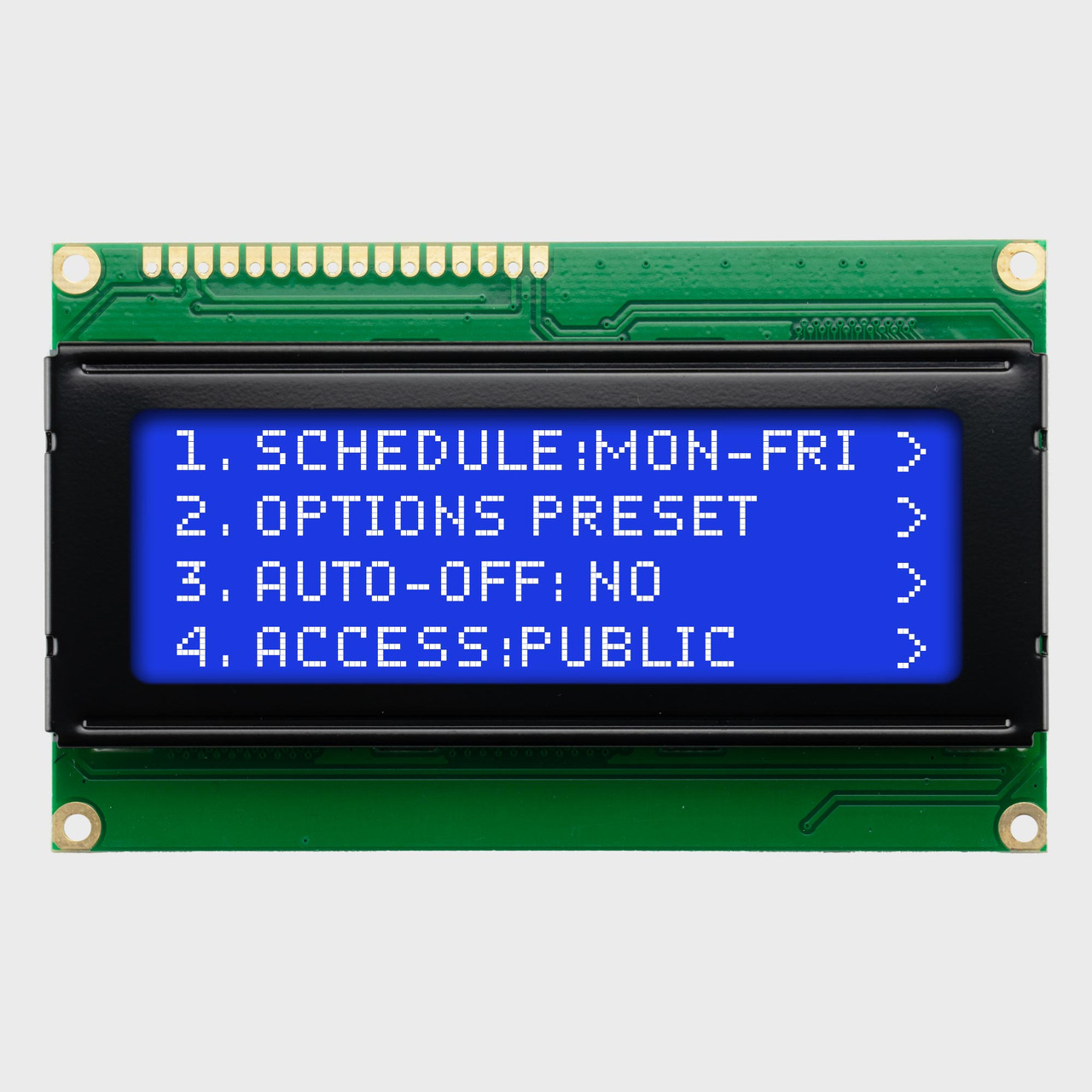 20x4 Character LCD | STN- Blue Display with Side White Backlight