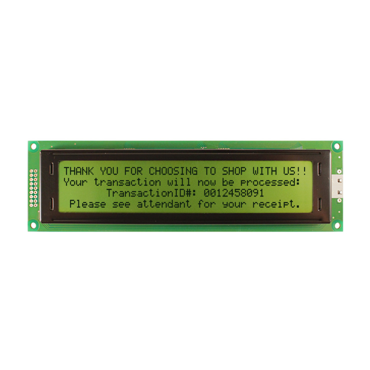 4X40 Character LCD | STN+ Yellow/Green Display with Yellow/Green Backlight