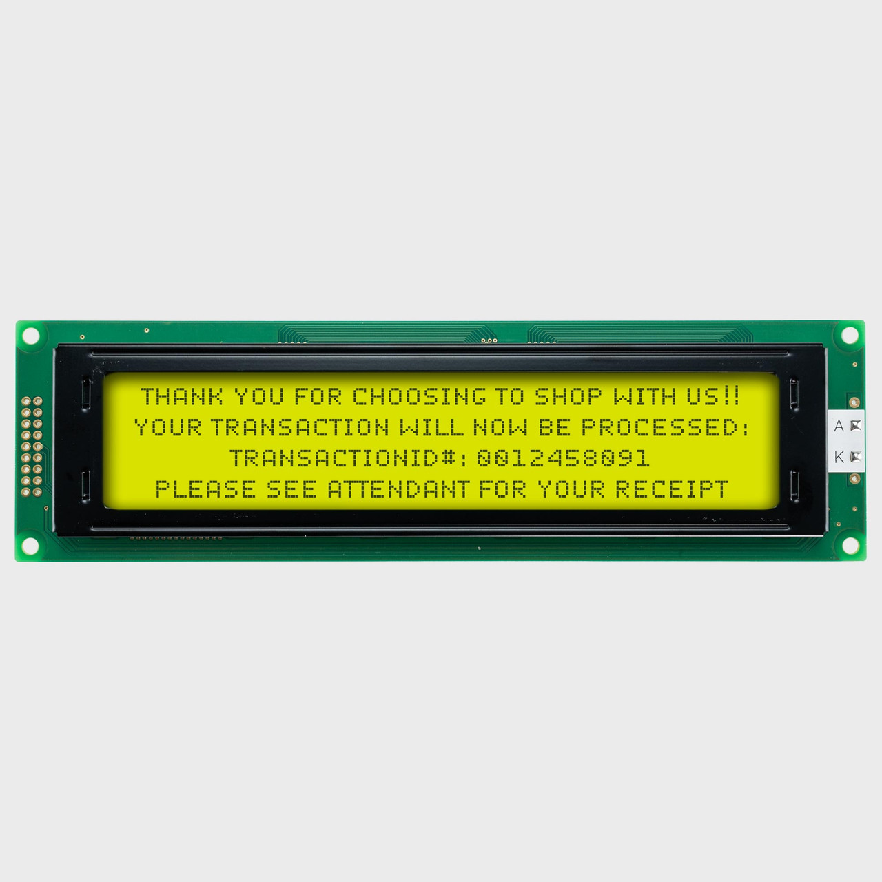 『440ページ』 40x4 Character LCD | STN+ Yellow/Green Display with Yellow/Green