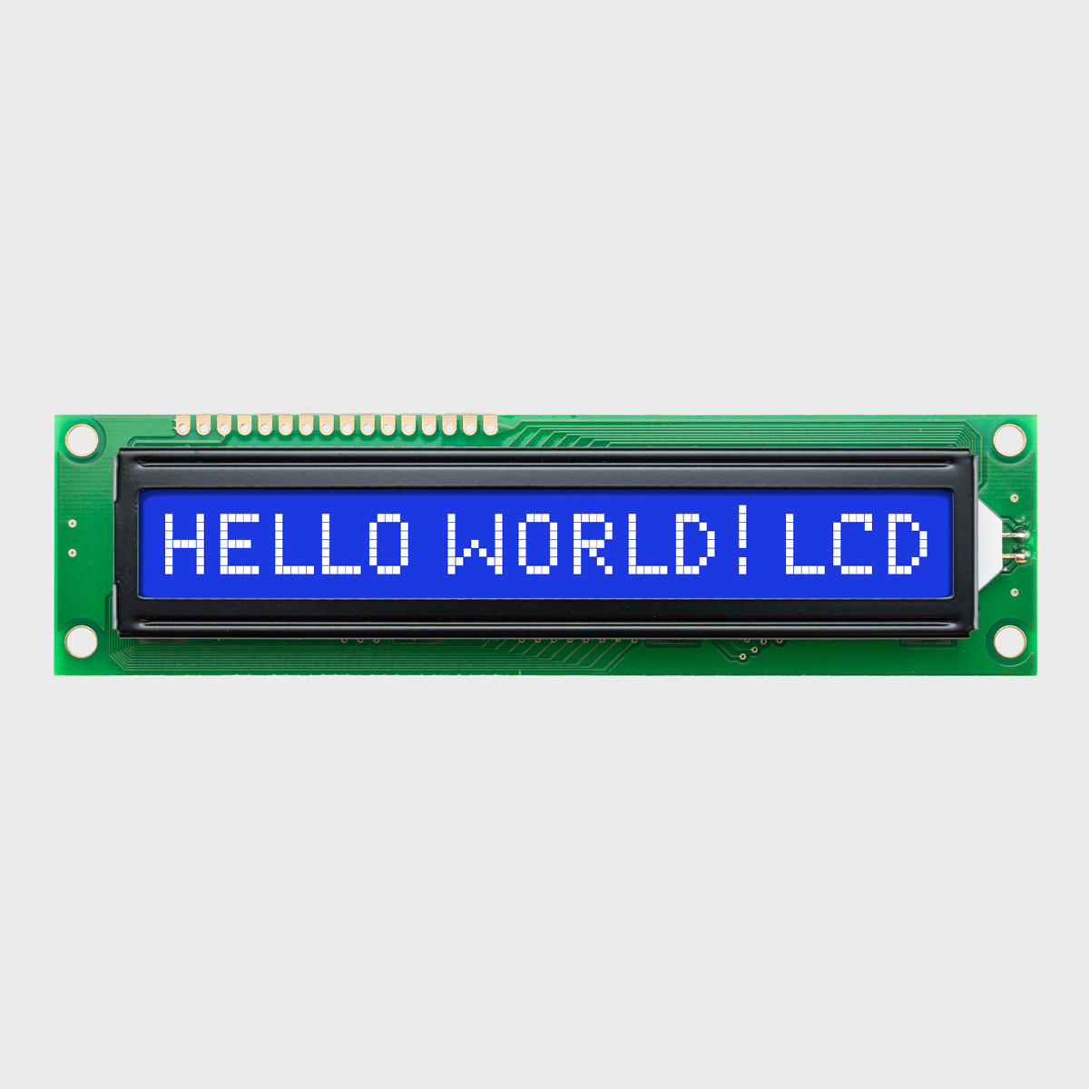 16x1 Character LCD | STN- Blue Display with White Side Backlight 16x1 Character LCD | STN- Blue Display with White Side Backlight