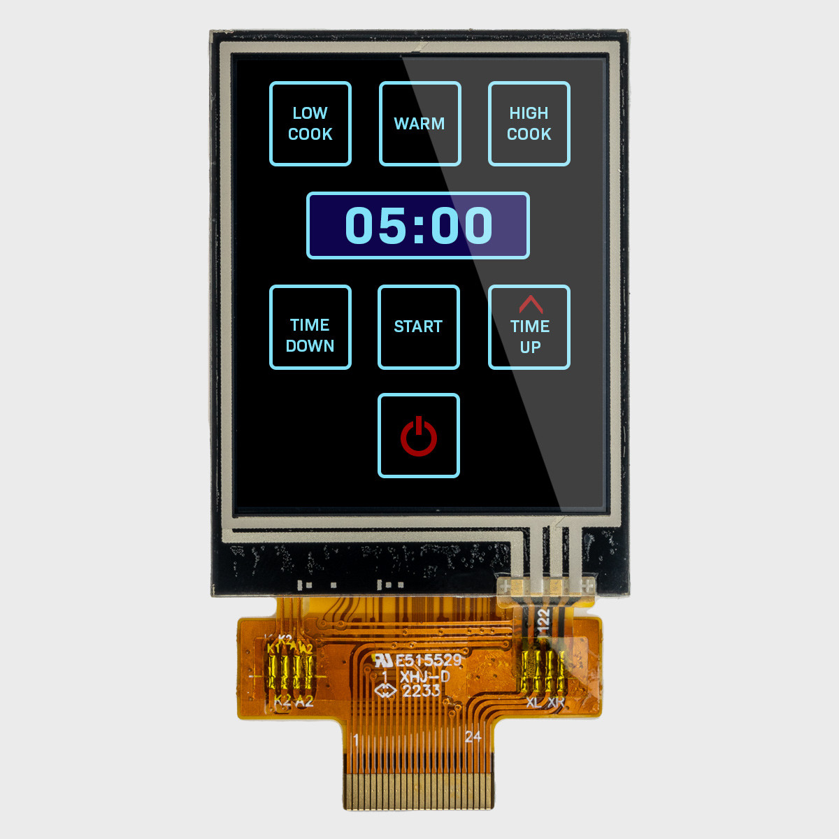 1.8インチ 標準TN抵抗膜方式タッチスクリーン TFT液晶