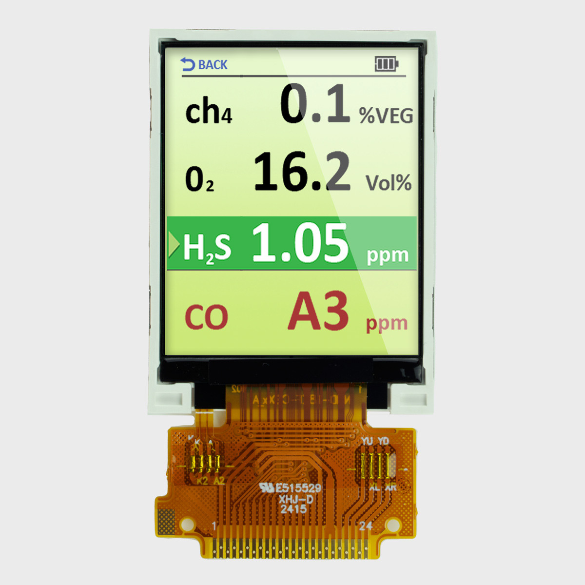 1.8 inch Sunlight Readable Hot-bar TFT LCD