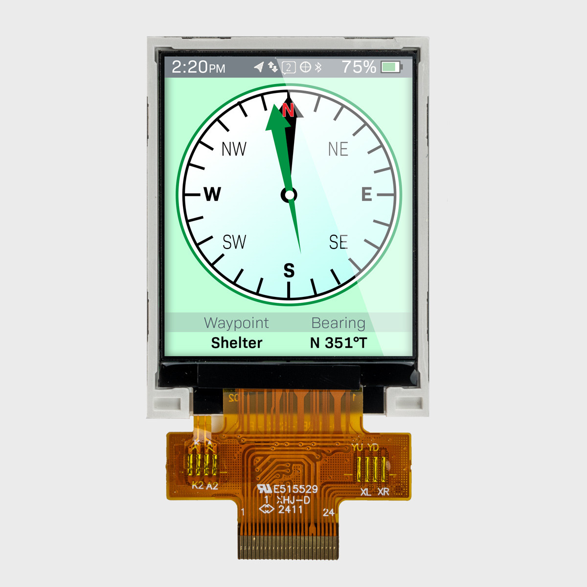 sin57ページ 16x2 Character LCD | STN+ Gray Display K1Z with Yellow/Green Backlight
