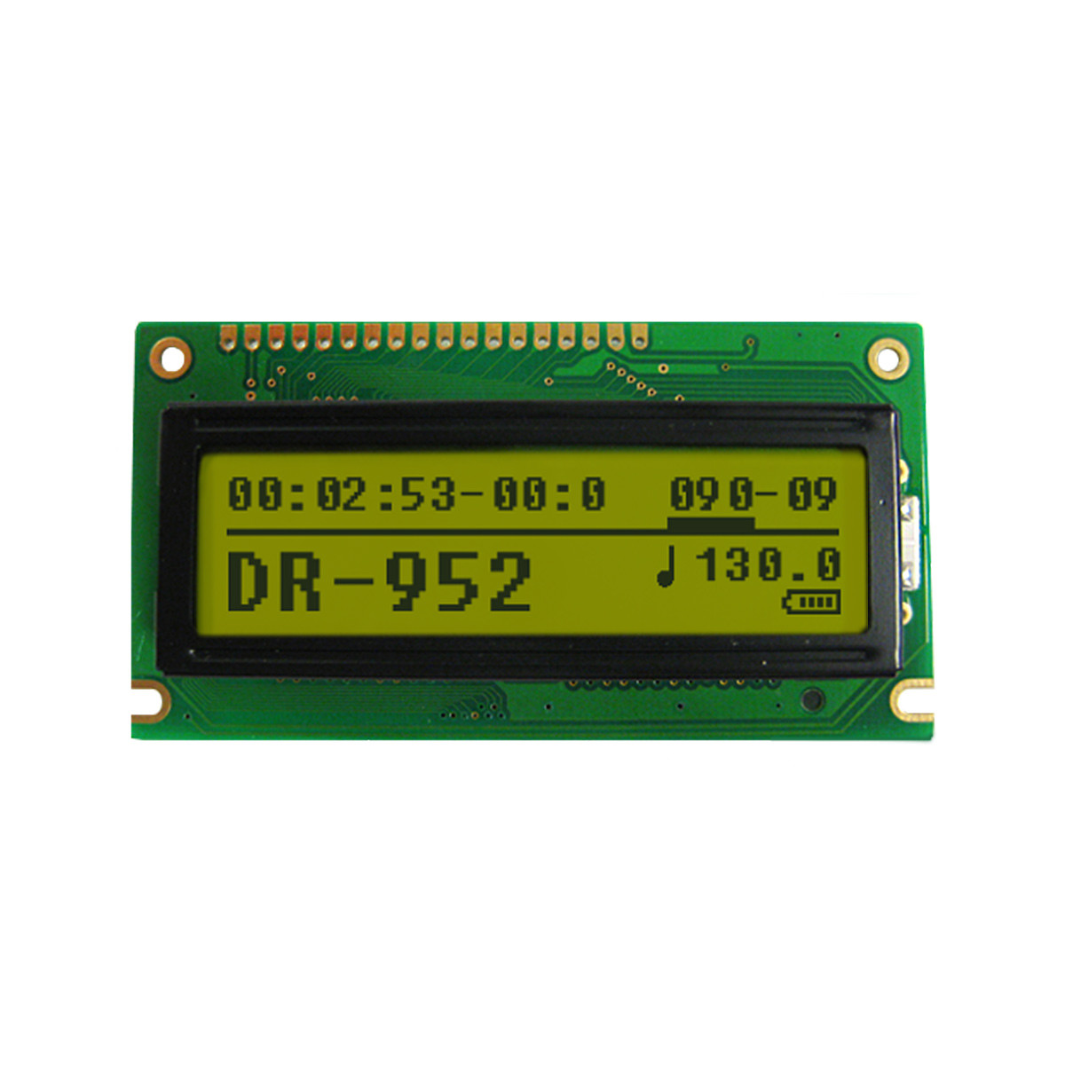 122x32 Graphic LCD Module | STN+ Yellow-Green Display with Yellow