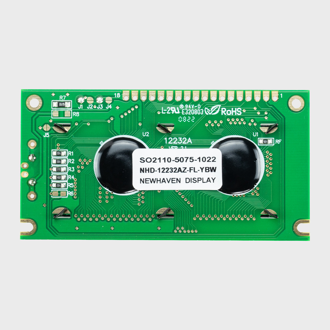 122x32 Graphic LCD Module | STN+ Yellow-Green Display with Yellow