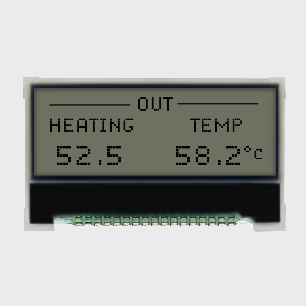 128X32 Graphic COG LCD | FSTN+ Display with RGB Backlight
