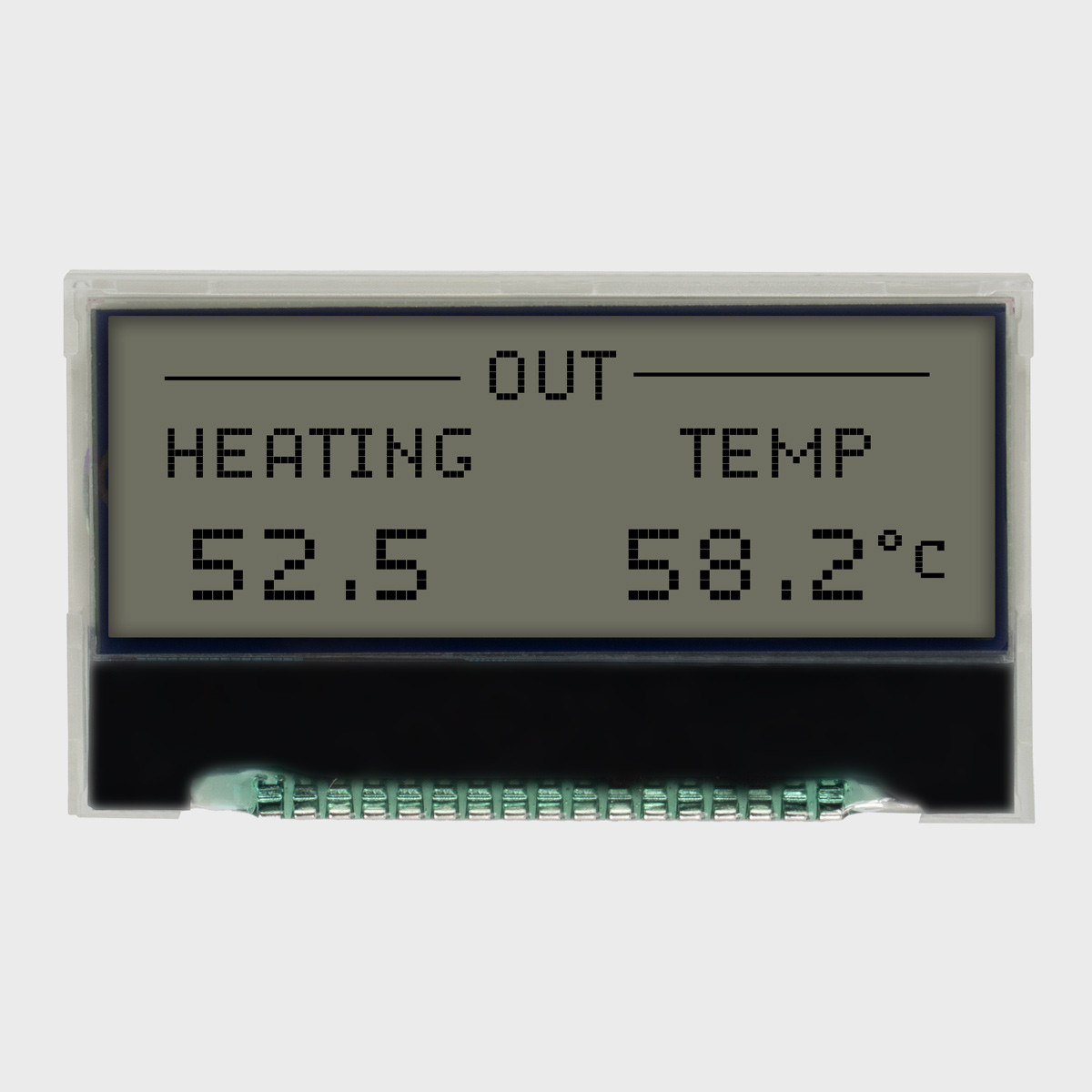 128X32 Graphic COG LCD | FSTN+ Display with White Side Backlight