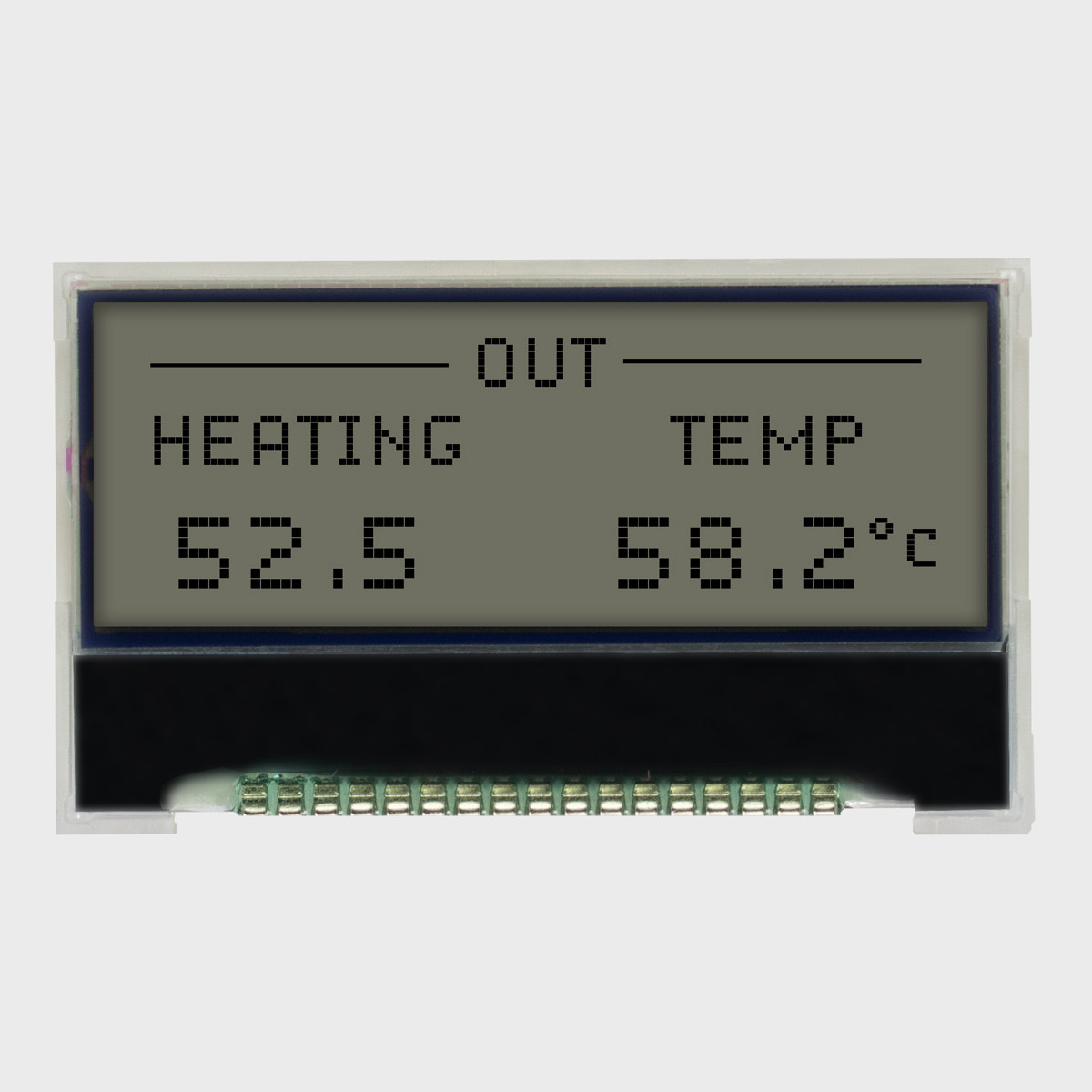 Newhaven LCDグラフィックディスプレイ｜128x32 Chip On Glass LCD, 赤