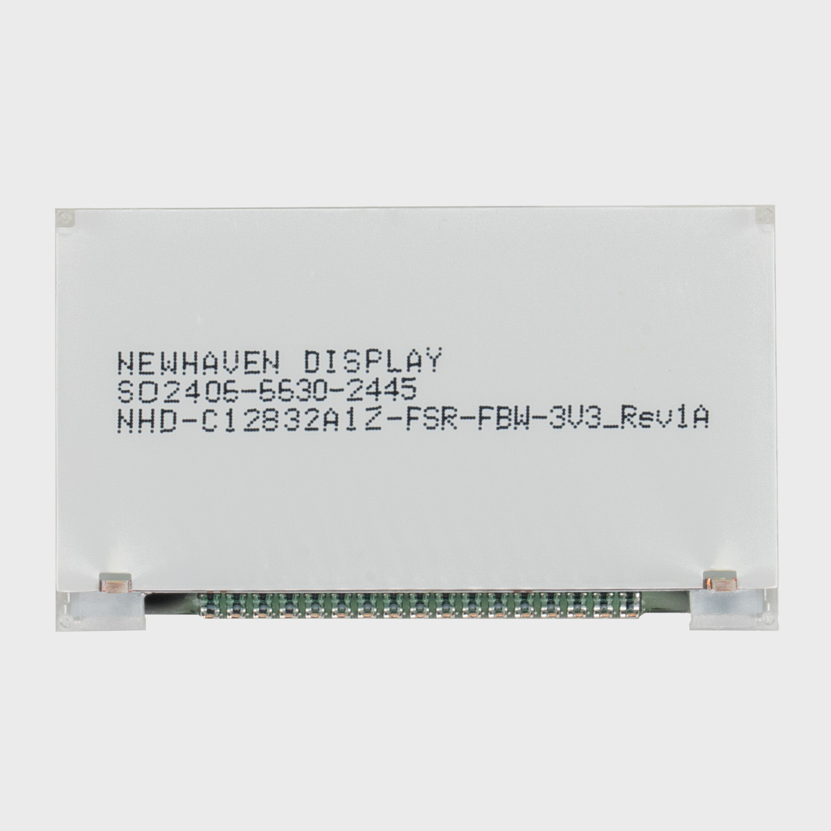 Newhaven LCDグラフィックディスプレイ｜128x32 Chip On Glass LCD, 赤