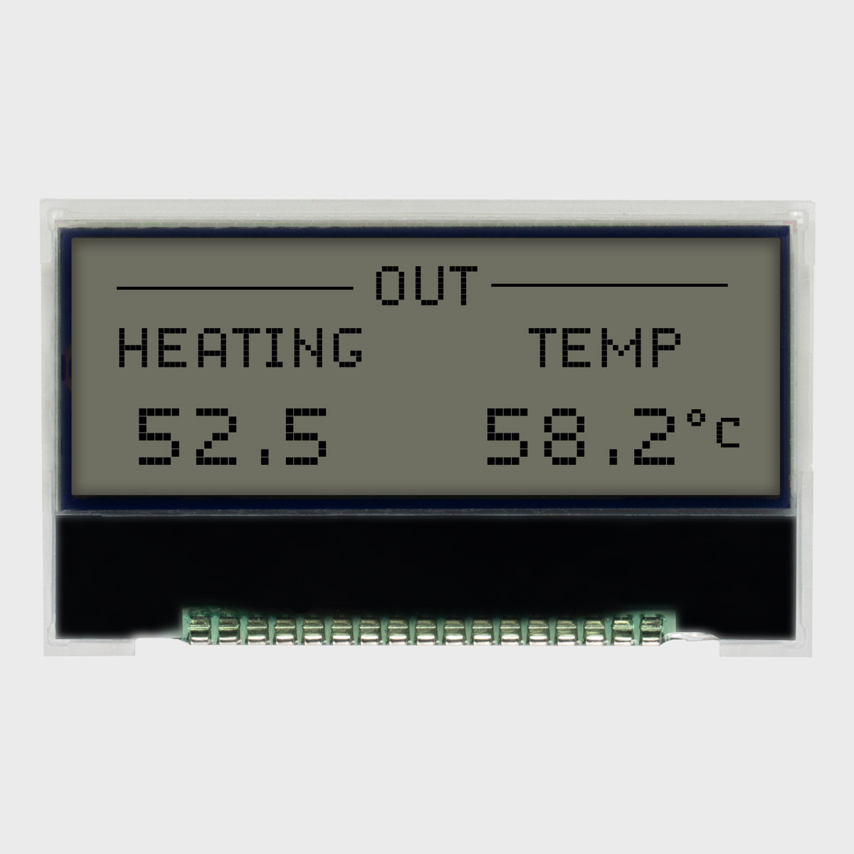 128x32 Graphic COG LCD | FSTN+ Display with Blue Backlight